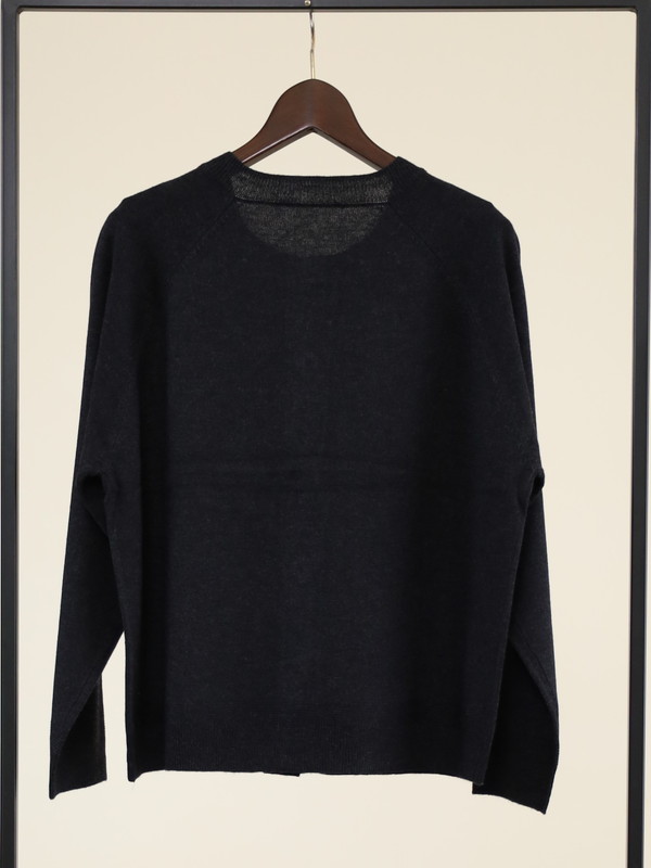 【chez-voeu】丸首ニットカーディガン