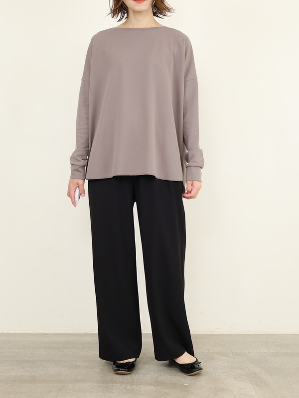 【MICA&DEAL】ジョーゼット長袖ルーズトップス