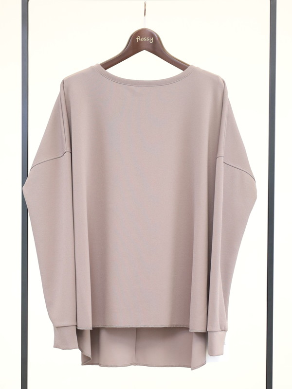 【MICA&DEAL】ジョーゼット長袖ルーズトップス