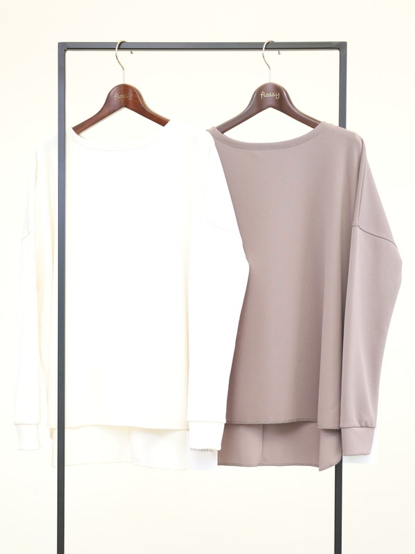 【MICA&DEAL】ジョーゼット長袖ルーズトップス