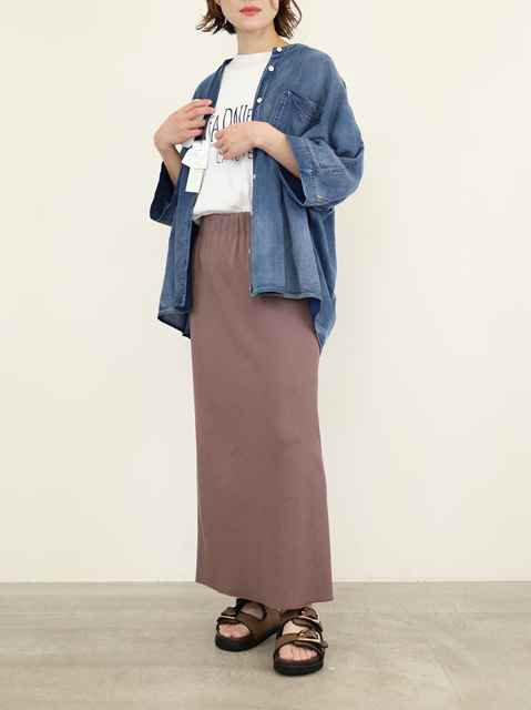 【ayane】リブペンシルスカート