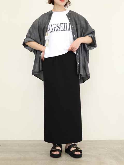 【ayane】リブペンシルスカート