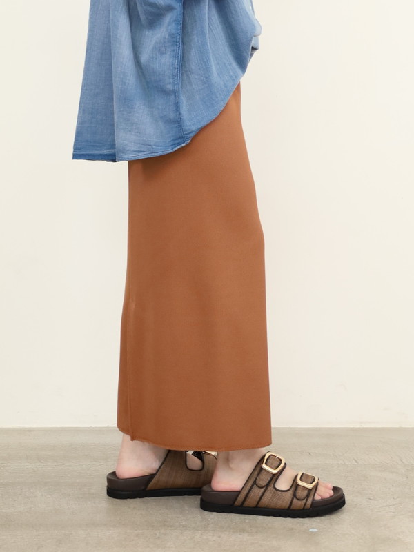 【ayane】リブペンシルスカート