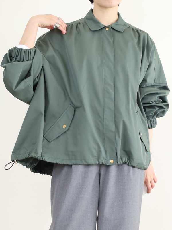 【trois】裾ドロストドルマンスリーブブルゾン