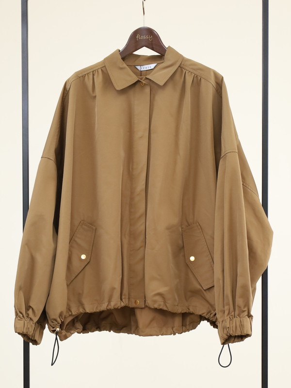 【trois】裾ドロストドルマンスリーブブルゾン