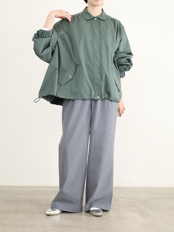 【trois】裾ドロストドルマンスリーブブルゾン