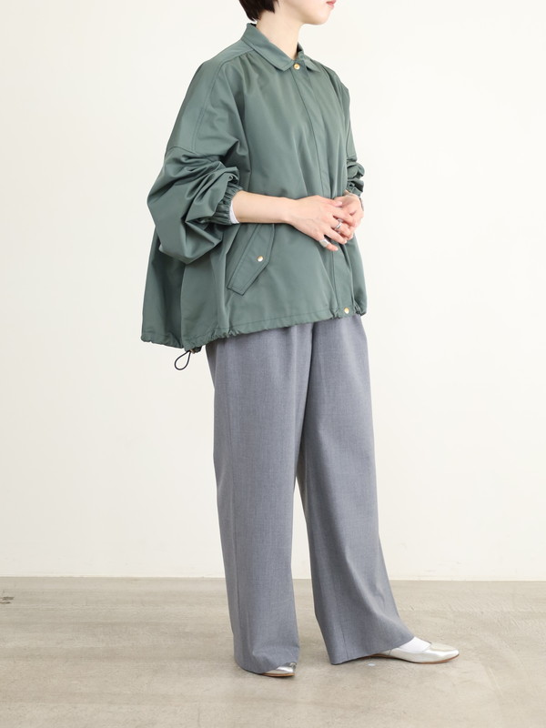 【trois】裾ドロストドルマンスリーブブルゾン