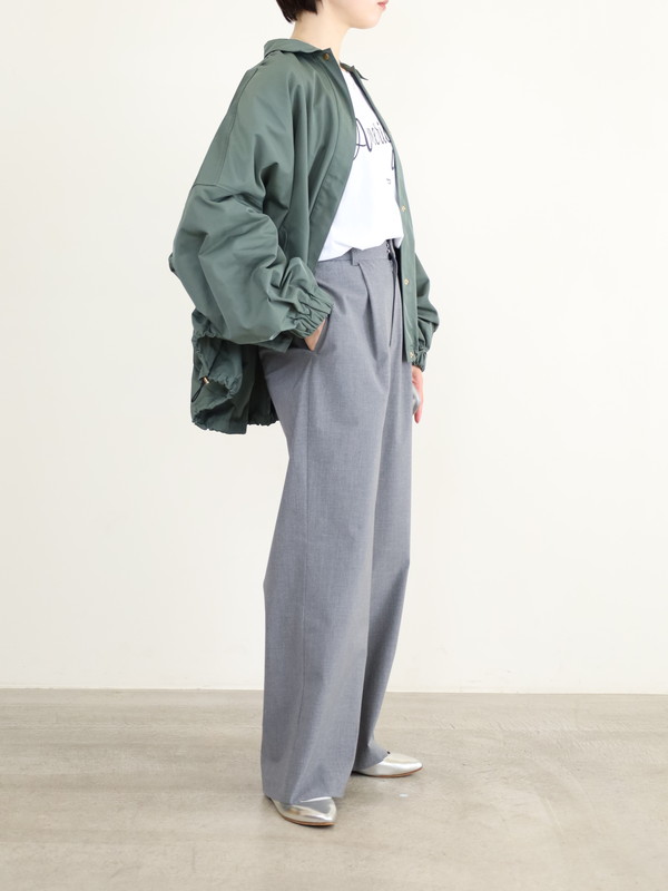 【trois】裾ドロストドルマンスリーブブルゾン