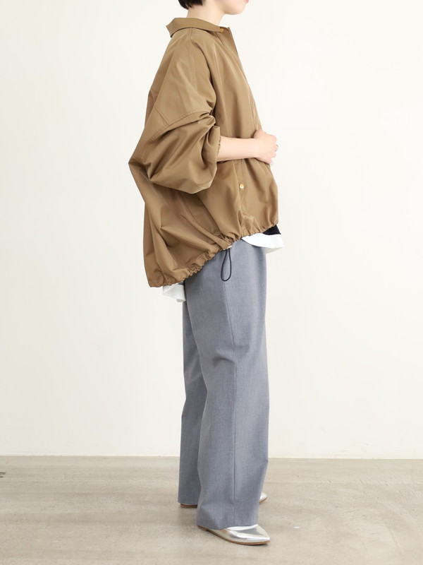 【trois】裾ドロストドルマンスリーブブルゾン