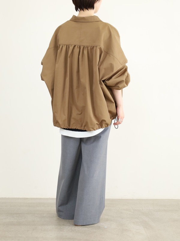 【trois】裾ドロストドルマンスリーブブルゾン
