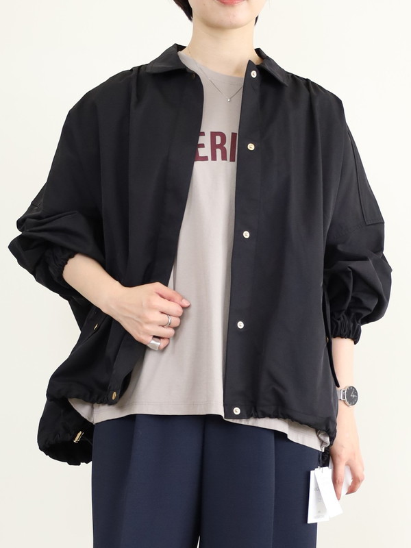 【trois】裾ドロストドルマンスリーブブルゾン