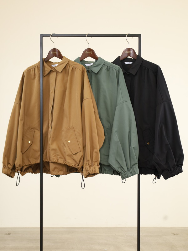 【trois】裾ドロストドルマンスリーブブルゾン