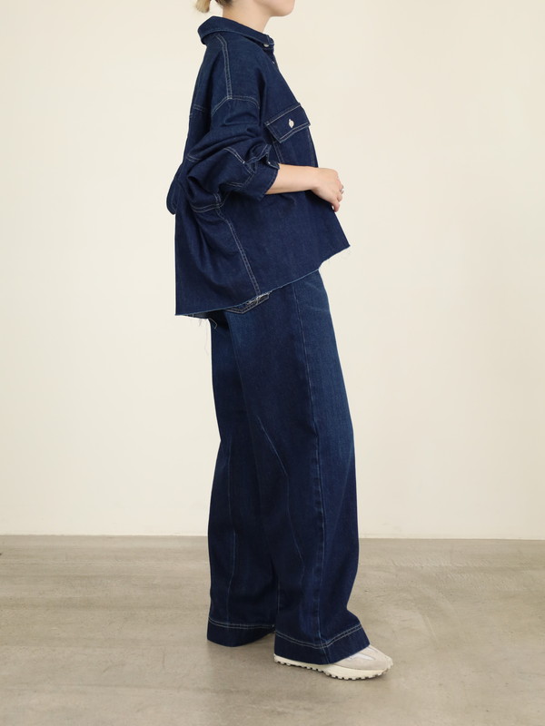 【JOHNBULL】デニムワイドパンツ