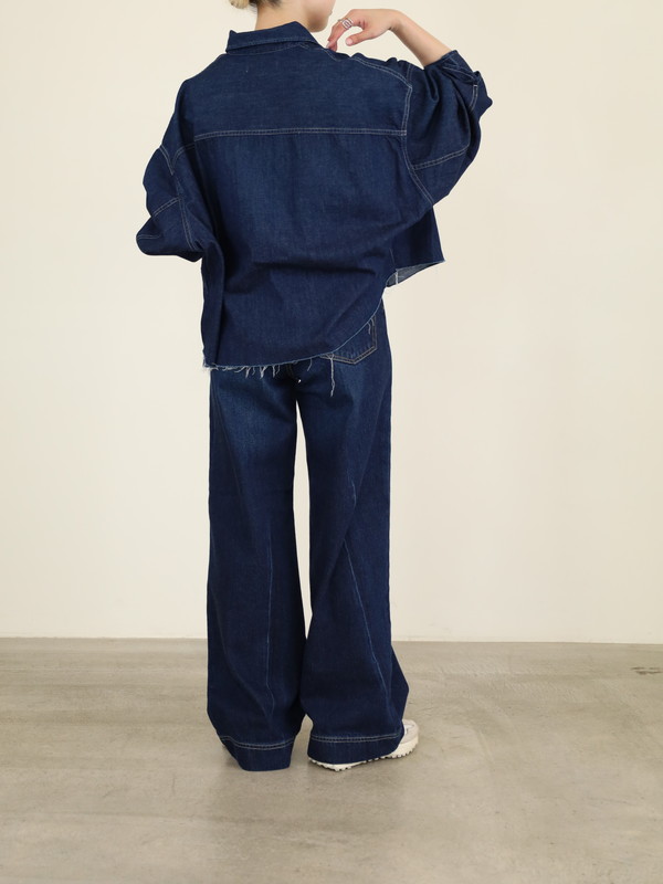 【JOHNBULL】デニムワイドパンツ