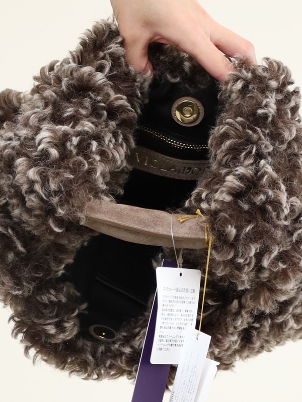 【VIOLA'dORO】 エコファースクエアバッグ