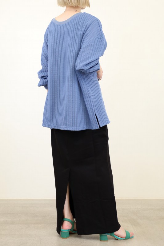 【CHIGNON】スポンジストライプシアートップス