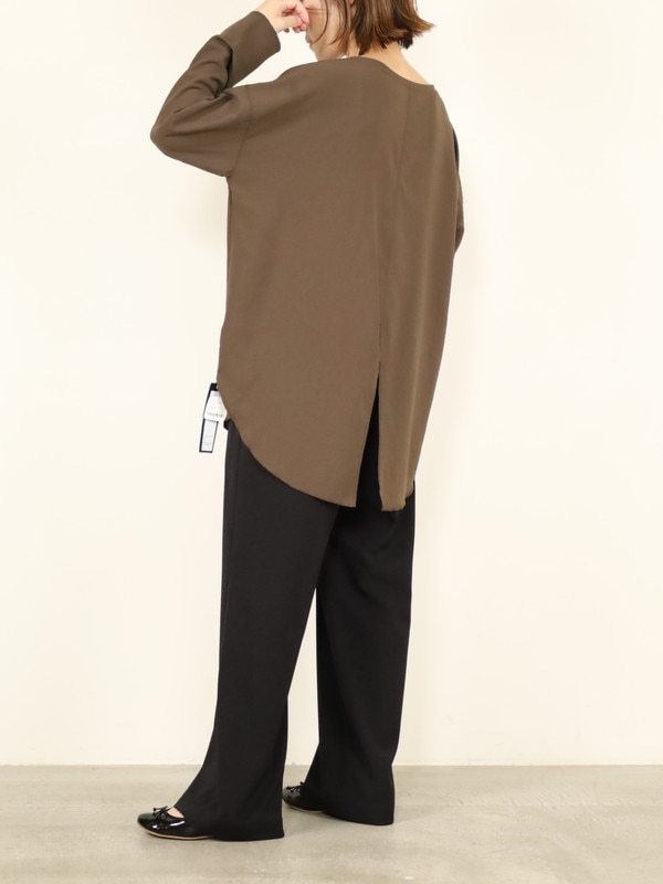 【dolly-sean】ストレッチジョーゼット長袖ブラウス