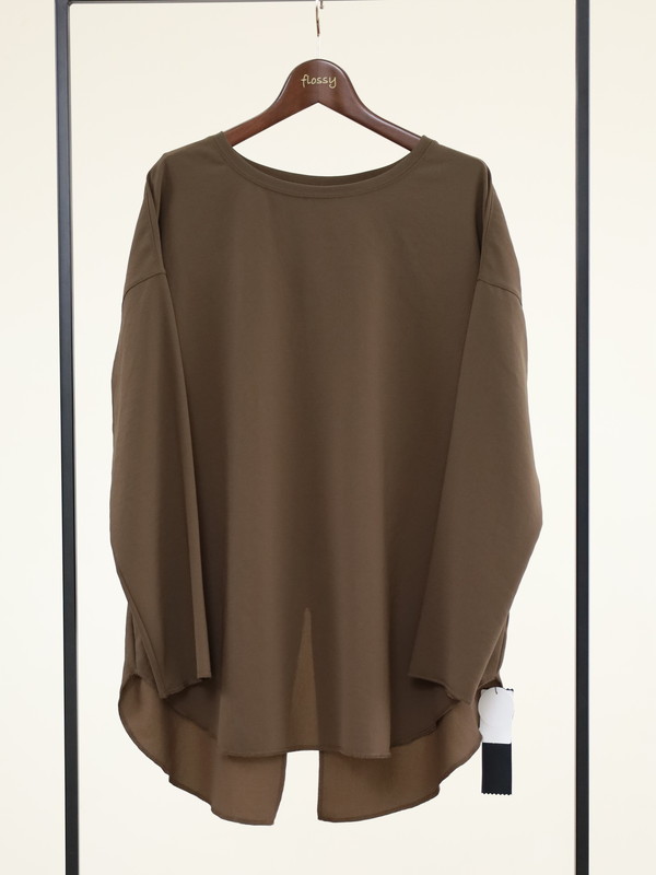 【dolly-sean】ストレッチジョーゼット長袖ブラウス