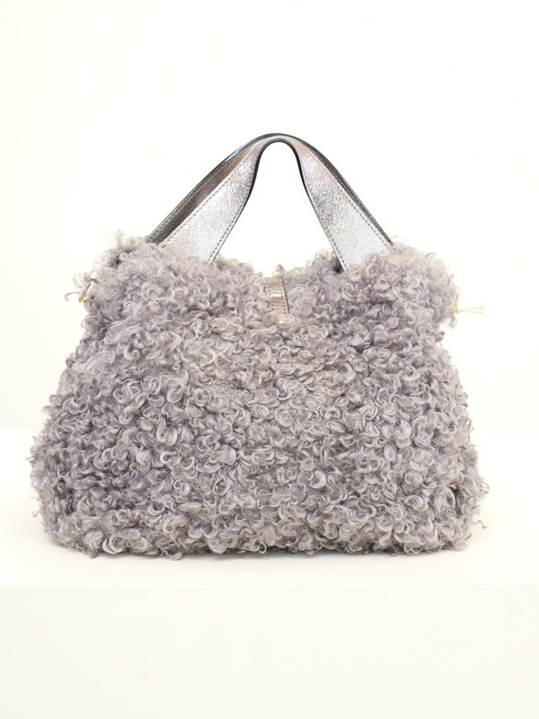 【VIOLA'dORO】エコファーターンロックトートバッグ