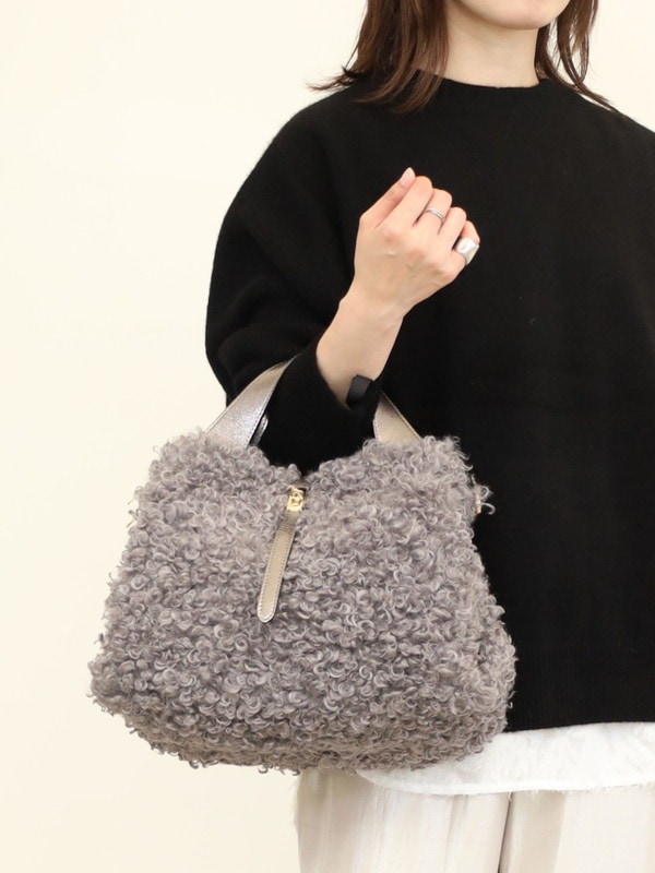 【VIOLA'dORO】エコファーターンロックトートバッグ