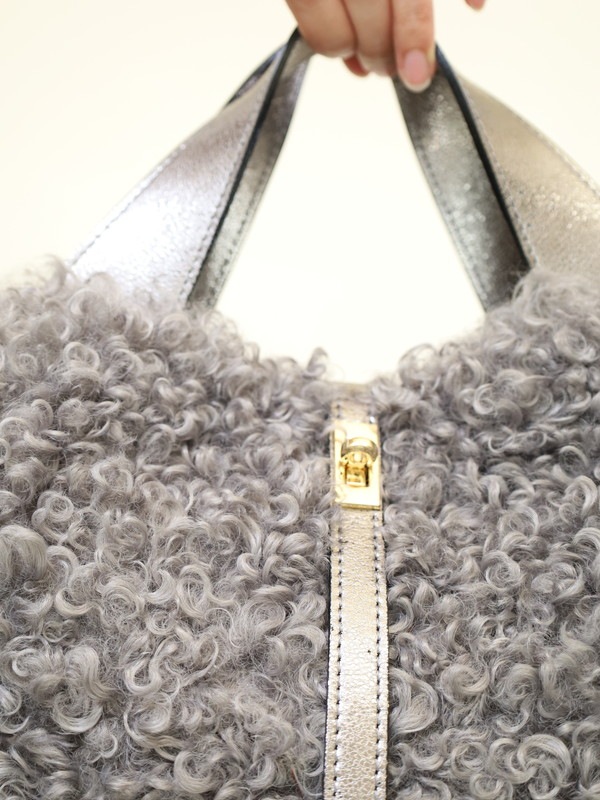 【VIOLA'dORO】エコファーターンロックトートバッグ