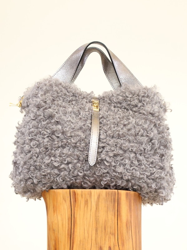 【VIOLA'dORO】エコファーターンロックトートバッグ