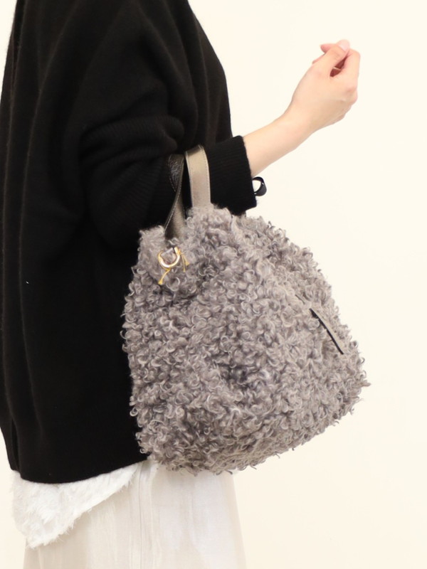 【VIOLA'dORO】エコファーターンロックトートバッグ