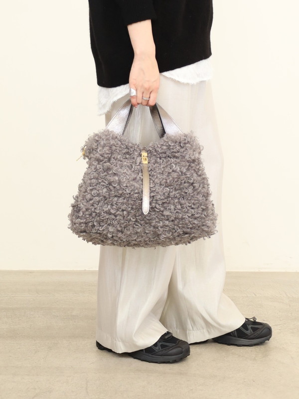 【VIOLA'dORO】エコファーターンロックトートバッグ