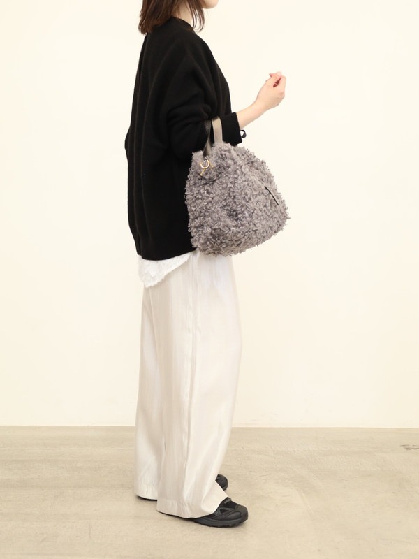 【VIOLA'dORO】エコファーターンロックトートバッグ