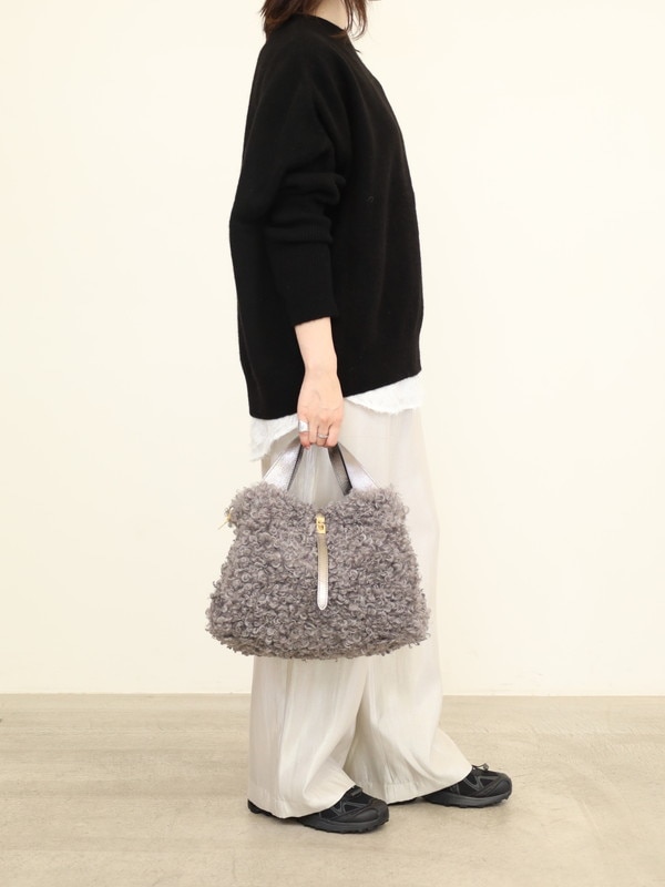 【VIOLA'dORO】エコファーターンロックトートバッグ