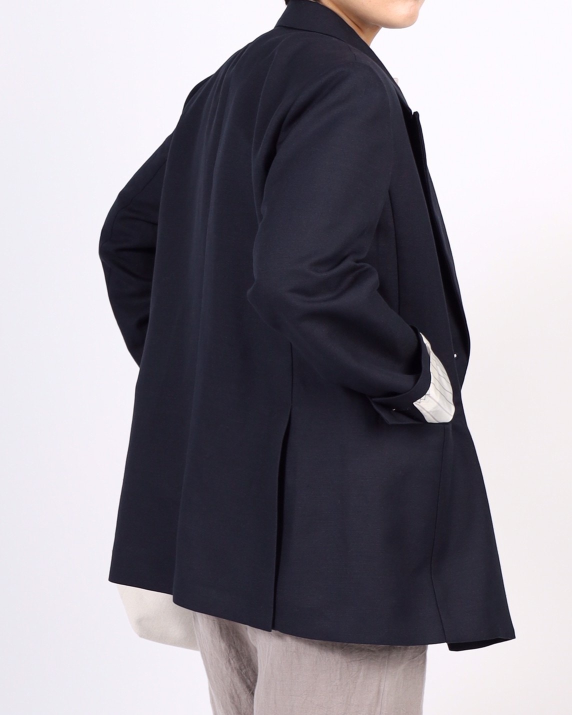 【MICA&DEAL】麻混ダブルジャケット 0122105061