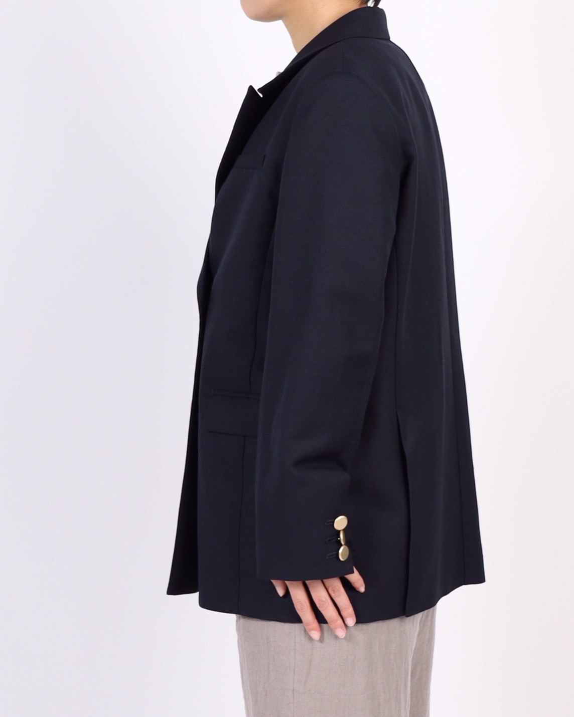 【MICA&DEAL】麻混ダブルジャケット 0122105061