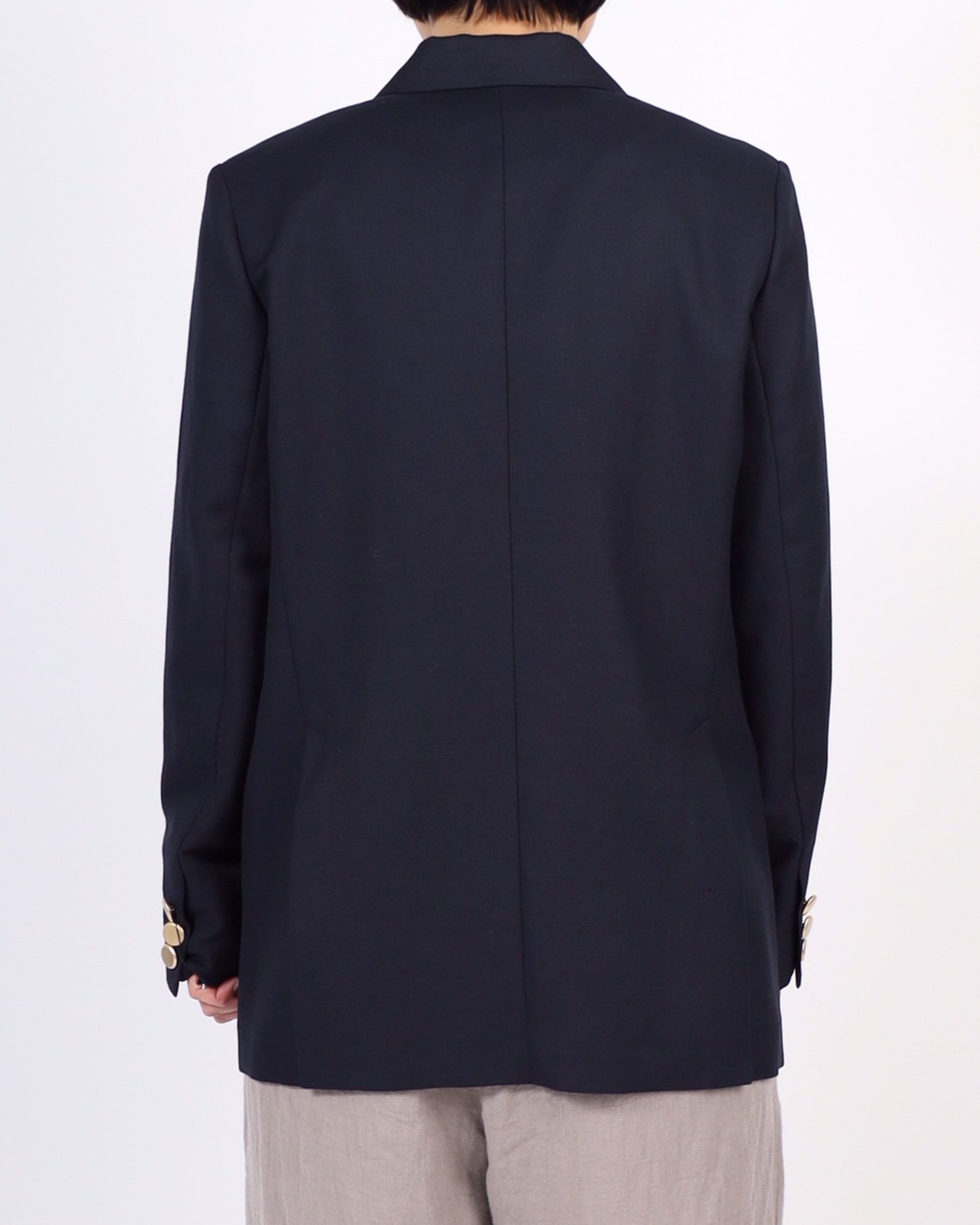 【MICA&DEAL】麻混ダブルジャケット 0122105061
