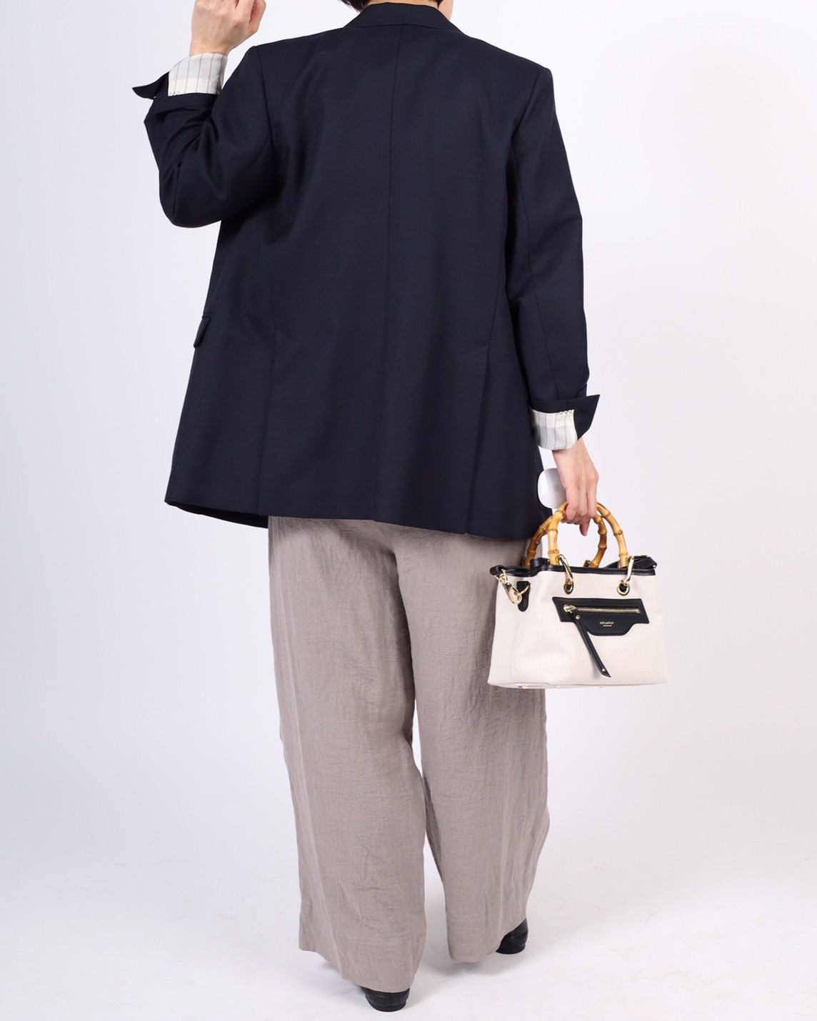 【MICA&DEAL】麻混ダブルジャケット 0122105061