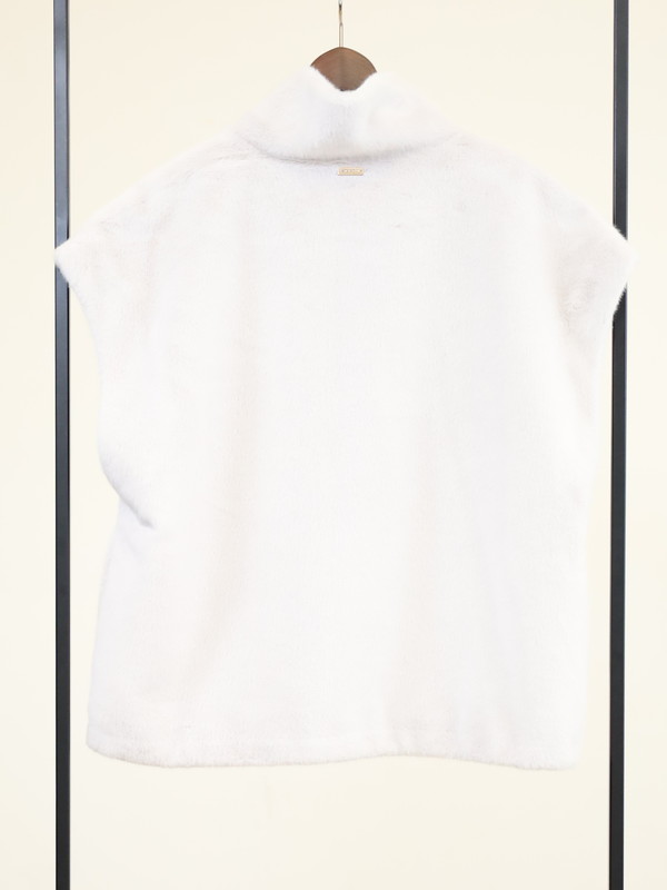 【MICA&DEAL】スタンドカラーファーベスト