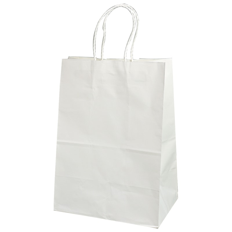 アレンジ袋（紙袋）100枚セット 胴長ホワイトM※台紙100枚付き