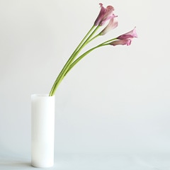 【割れない花瓶!?ポリカ】PVシリンダーホワイト φ20xH40