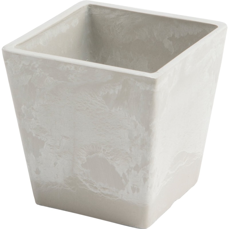 SKスクエアポット 10xH10ミルキー