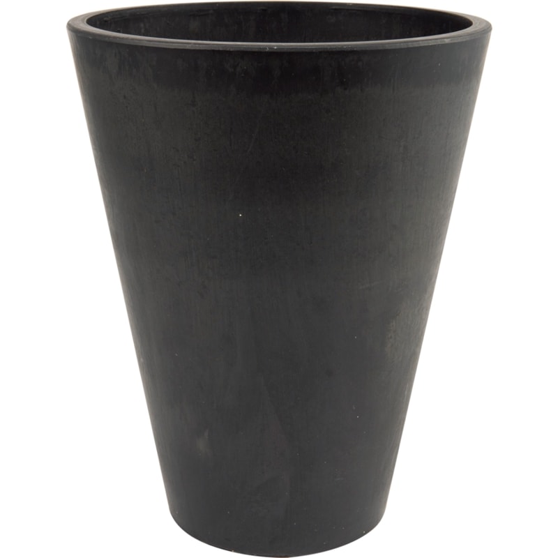 SK円錐ロングポットS20xH27 ブラック | リサイクルプラポット | 花の
