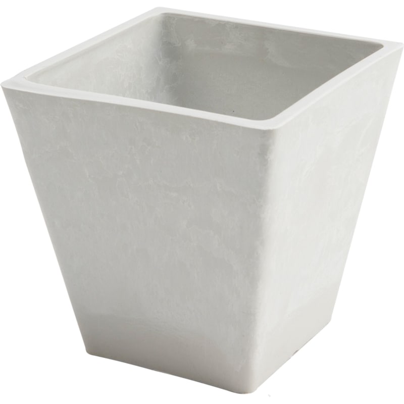 SKスクエアポット 15.5xH15.5 ミルキー