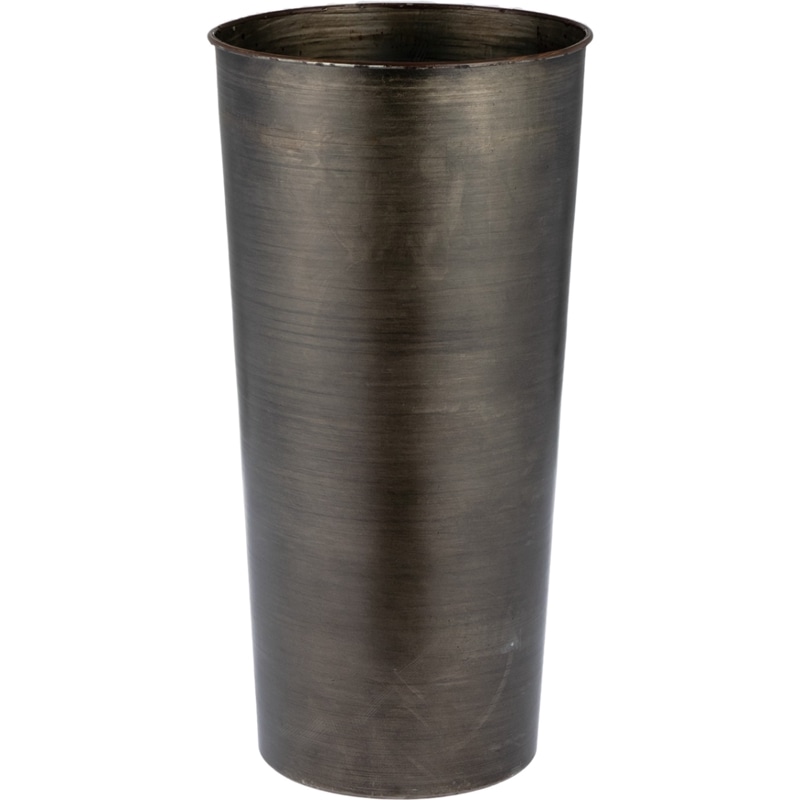 MC円錐ロングポットダークブラック φ18.5xH30 | 鉄製花器 | 花の資材