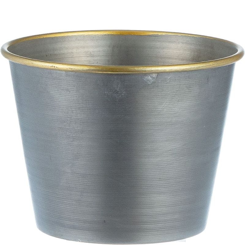 MC円錐ポット グレーゴールドH9.5