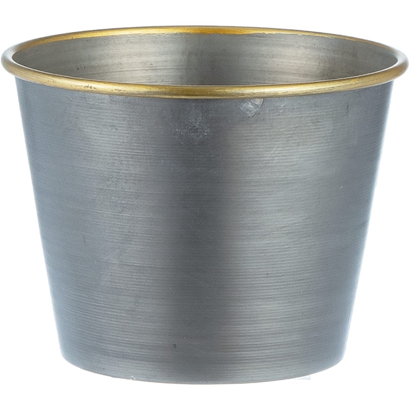 MC円錐ポット グレーゴールドH9.5