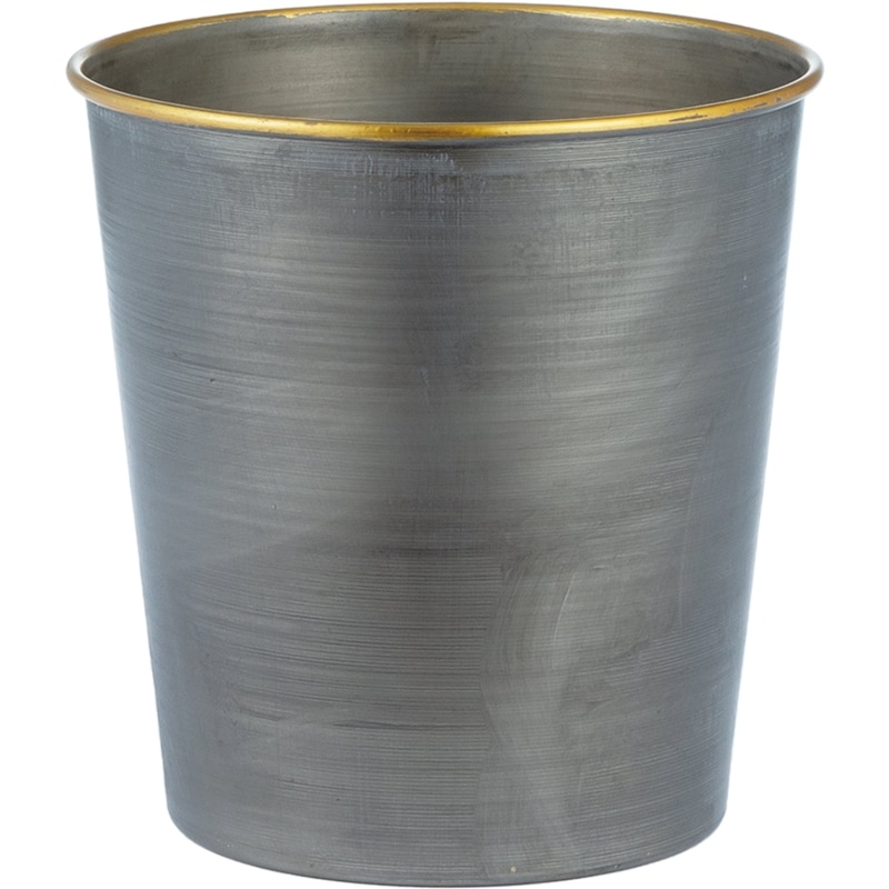 MC円錐ロングポットダークブラック φ18.5xH30 | 鉄製花器 | 花の