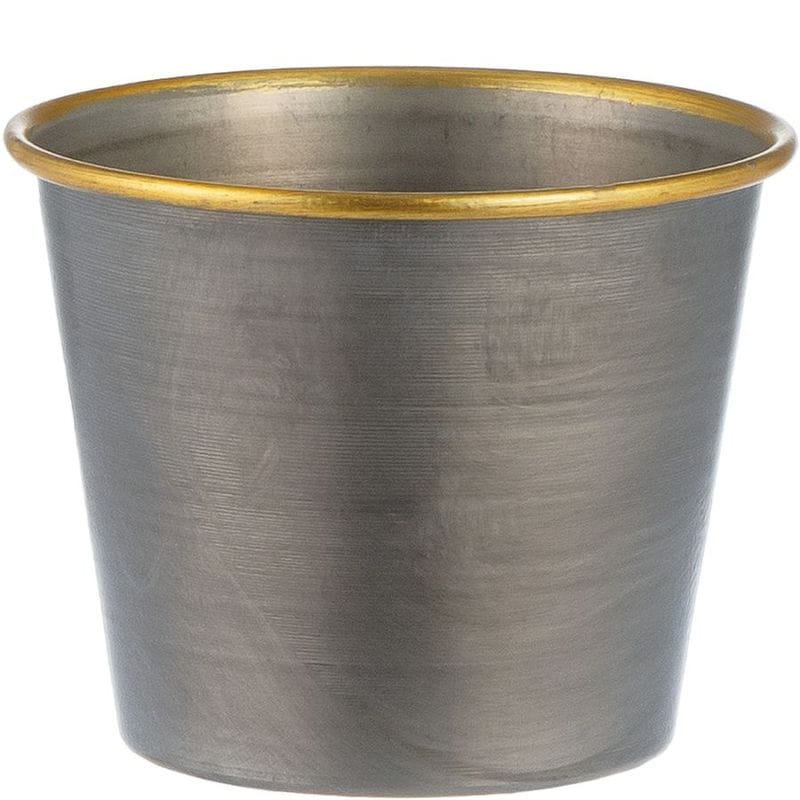 MC円錐ポット グレーゴールドH8