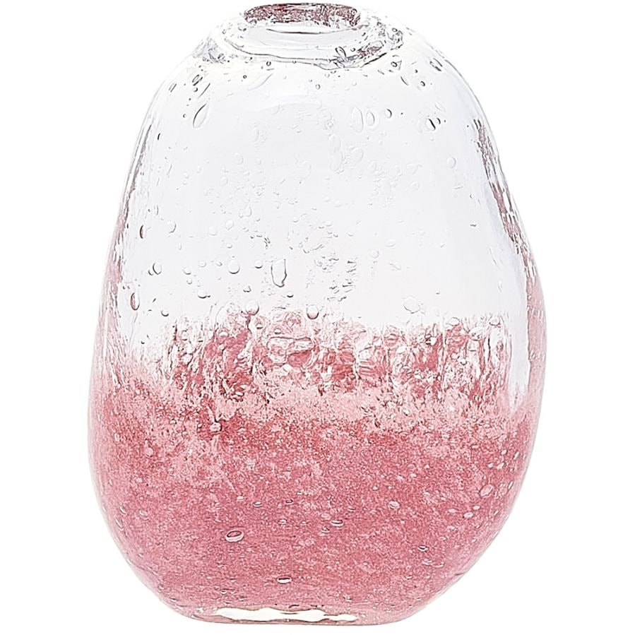 DGマコベースH13.5 クリアピンク | ガラスの花瓶・花器,ハンドメイドの