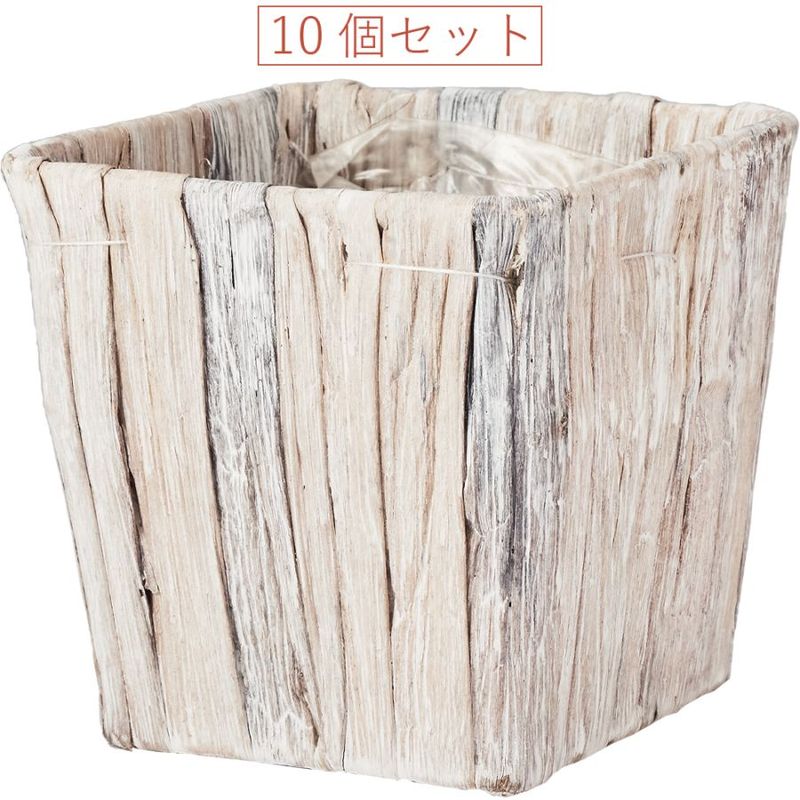 PPペールスクエアSS ホワイト10個セット