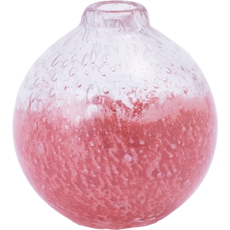 DGガラスキュルットピンク H9.5 | ガラスの花瓶・花器