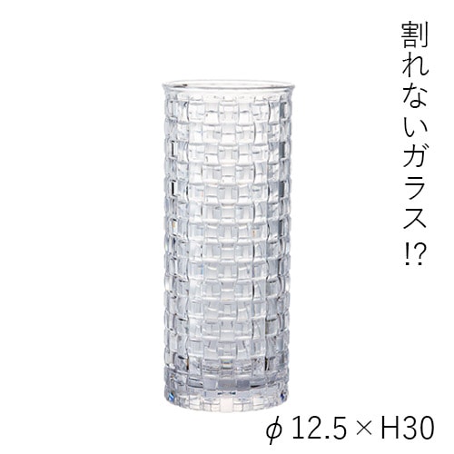 【割れない花瓶!?ポリカ】PV円柱MOSAIC H30