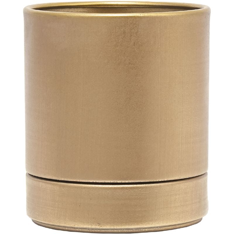 MC円柱メタルecoポット皿付|鉄はエコ|アンティークゴールド#3